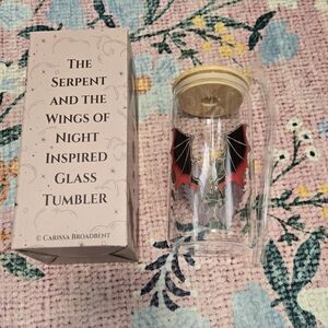 Serpent And The Wings Of Night Glass Tumbler